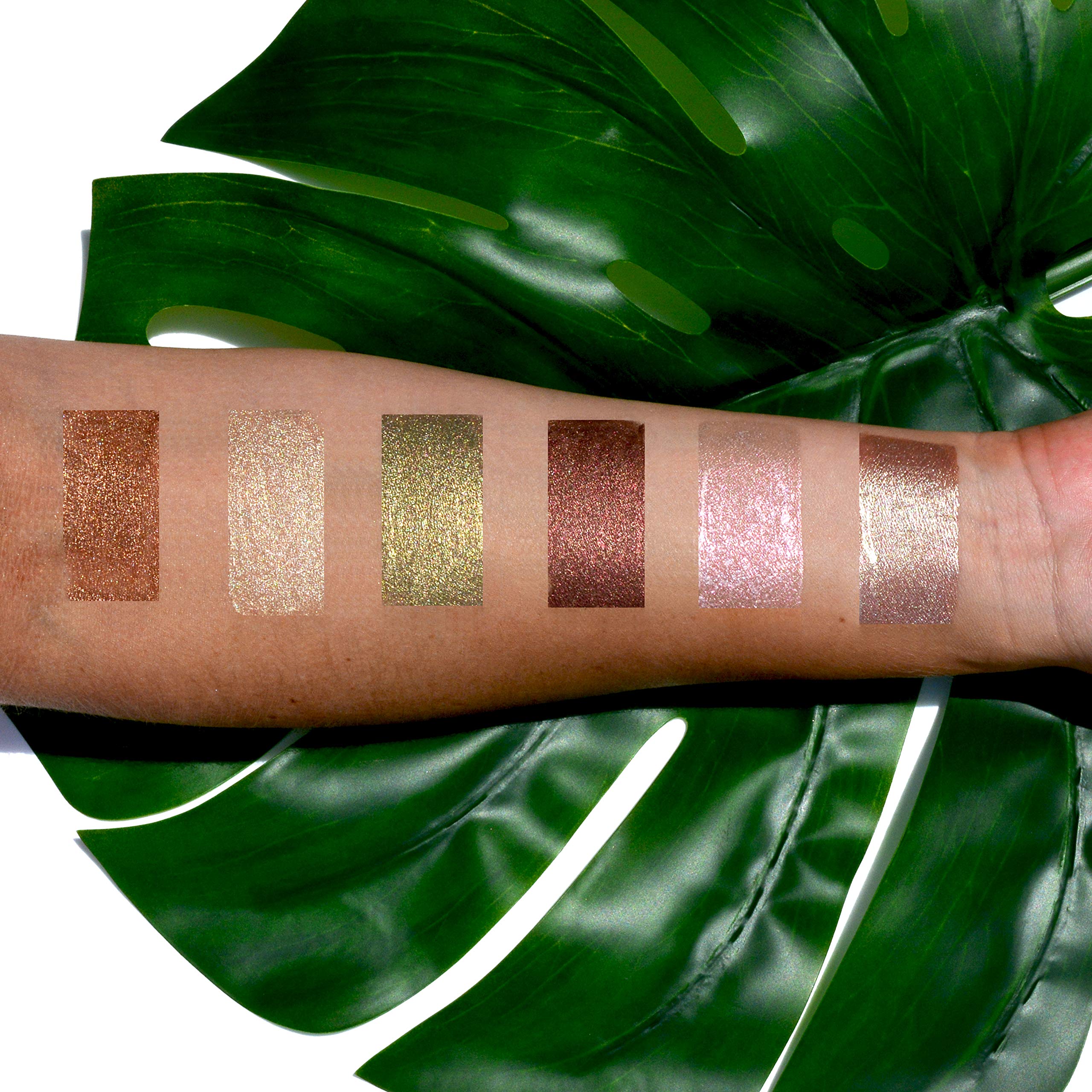 Palladio Liquid Eyeshadow, creamy shimmery formula that instantly adheres to the eyelid with flexible applicator wand for over 8 hours of smudge and crease-proof wear (Jasper)